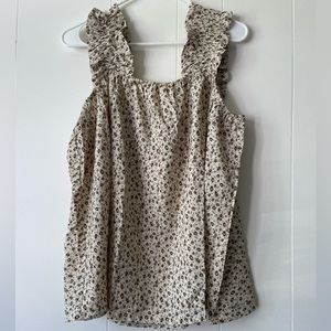 Women’s Flowered Tank size Large